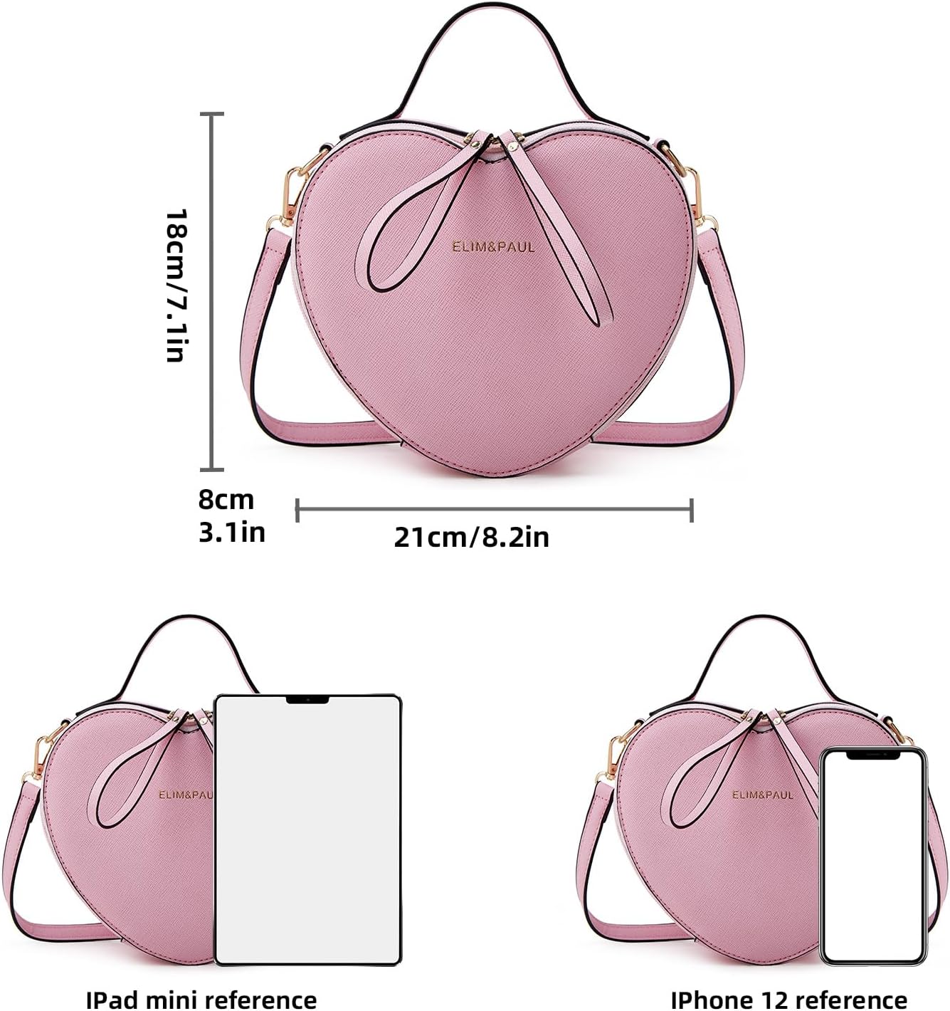 Crossbody Purse for Women Small Crossbody Bags Trendy Vegan Leather with Adjustable Shoulder Straps Gift for Mother Wife Mom - Image 5