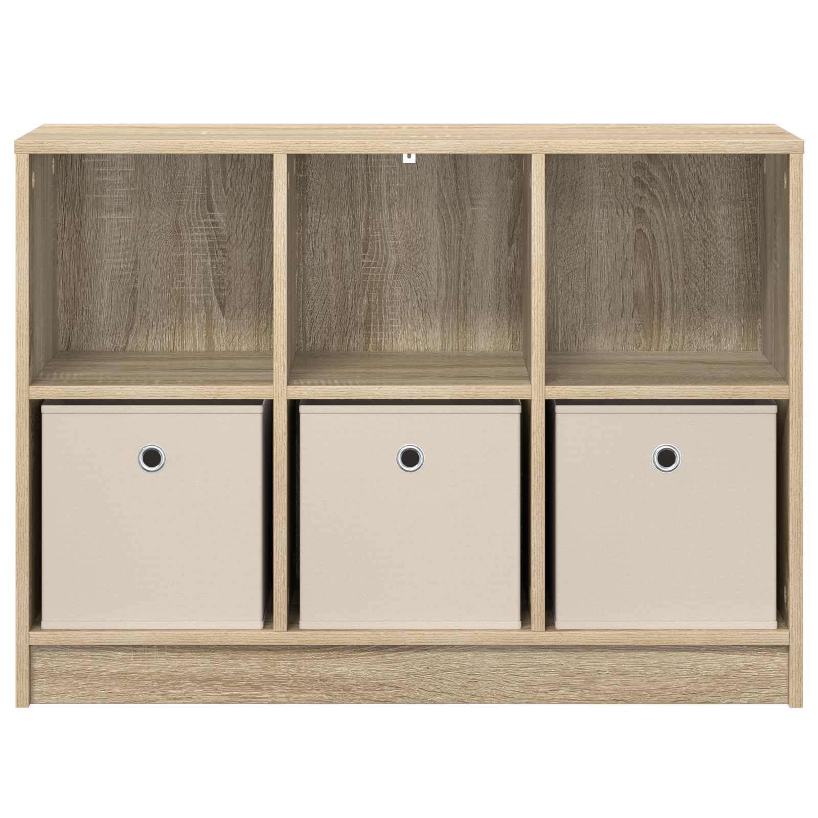 Credenza Sonoma dębowa 88,5 x 27,5 x 63,5 cm, 3 szuflady