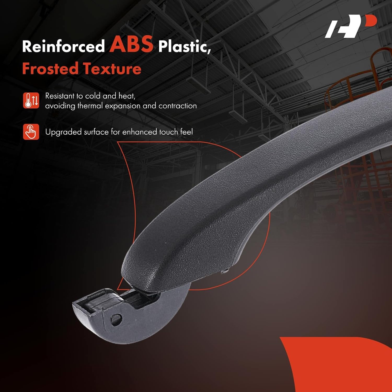 A-Premium Rear Left or Right Exterior Door Handle Compatible with Dodge Grand Caravan 2008-2020 & Chrysler Town & Country 2008-2016 & Volkswagen Routan 2009-2012 & Ram C/V 2012-2015, Textured Black