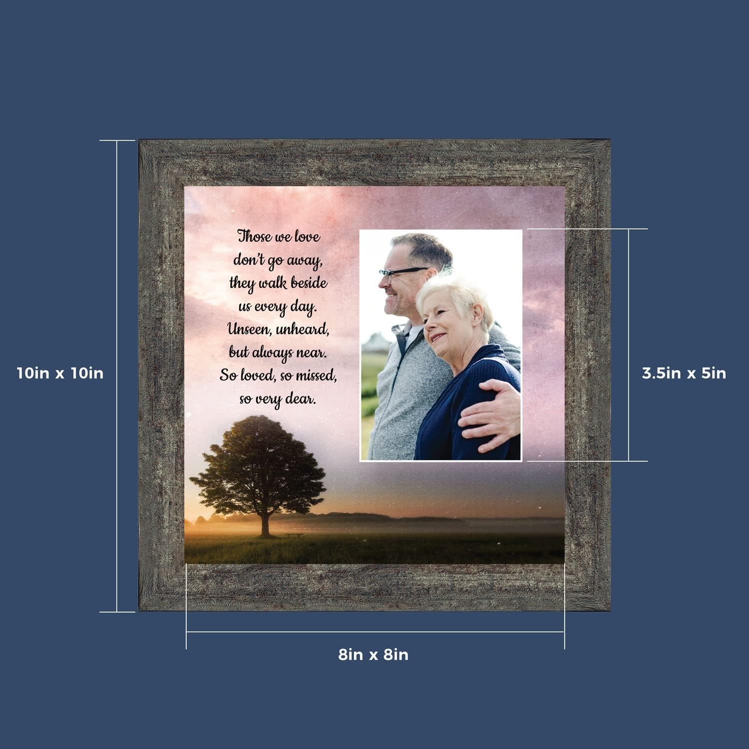 Those We Love Sympathy Gift Picture Frames, Bereavement Gifts, In Memory of Loved One, Framed Home Décor, 6433BW