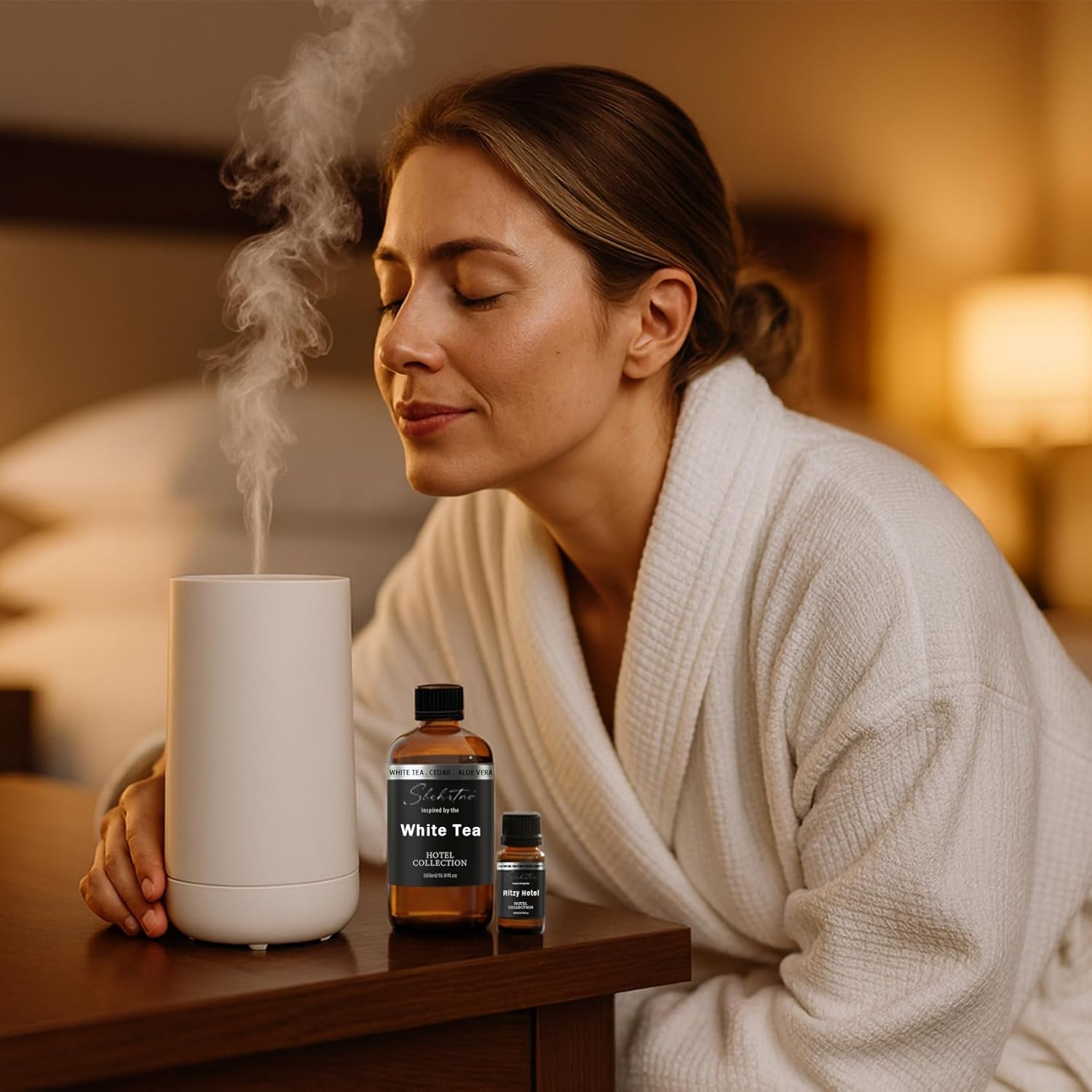 Hotel Collection Diffuser Oil – Inspired by The White Tea Hotel Scent Long-Lasting Home Fragrance for Diffusers & Machines (16.9 Fl Oz (Pack of 1))