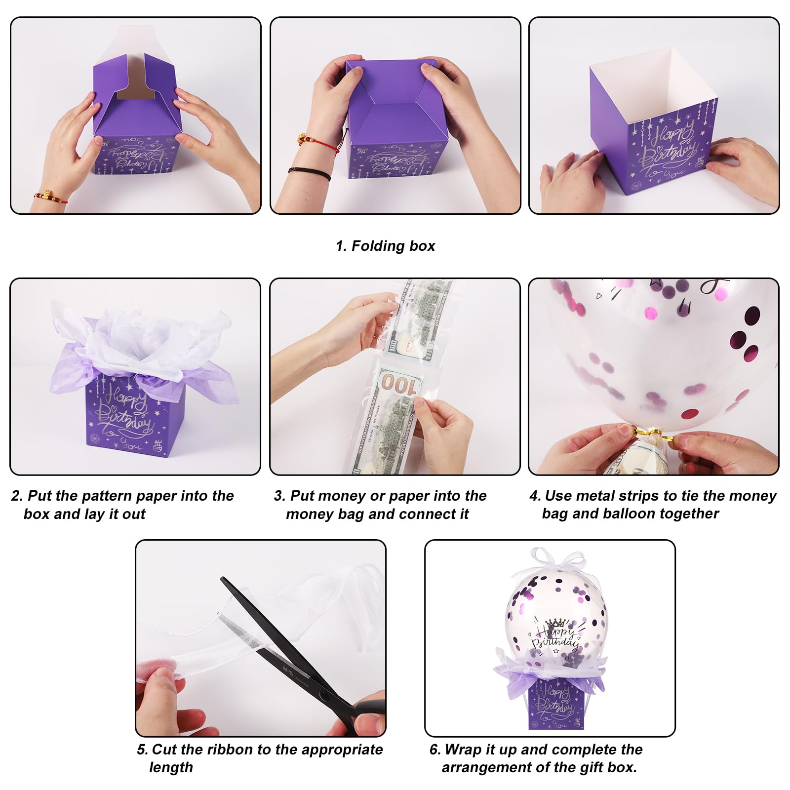 Tirelire Anniversaire Avec Extraction Surprise – Boîte Transparente Bleue, Pour Cadeaux, Fêtes & Célébrations