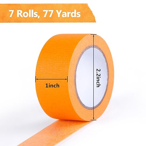 Miniatura 2 de VGOODALL 7 cintas adhesivas de color, juego de cinta washi para artes y manualidades, suministros de arte para niños, 330 pies x 1 pulgada