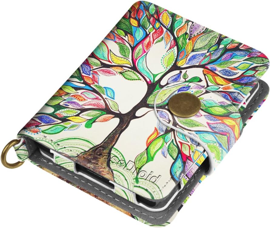 CaseDroid Case for Samsung T3 SSD, PU Leather Protective Carrying Storage Travel Case with Cable Organizer Bag by Fintie for Samsung T3 Portable SSD USB 3.1 External Solid State Drive, Love Tree
