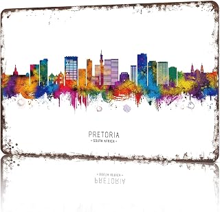 Funny Signs Posters Pretoria South Africa Wall Art Sign for Bedroom Dorm Home Garage Bar Decor 8X12inch