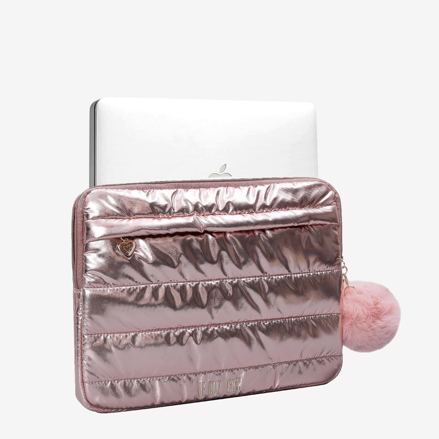 Baby Pink 14 Inch Laptop Sleeve - Cloud Series, Water-Resistant, Organized Storage, Lightweight, Ideal for Travel and Commuting (14 Inch)