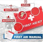 LEAL- 2 Pack (2 kits) Mini First Aid Kit & Survival kit - 175 Pieces for Car, Camping, Hiking, Sports, first aid, Ready to Go items to keep you prepared, fits in glove box & your bag.