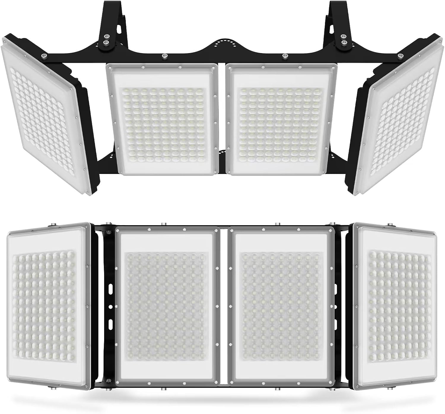 800W 2PACK Flood Lights Outdoor Stadium Lights Led Flood Light Outdoor Security Lights (80000LM 6000K) IP66 Waterproof Floodlight for Garage,Garden,Lawn,Yard,Parking Lot