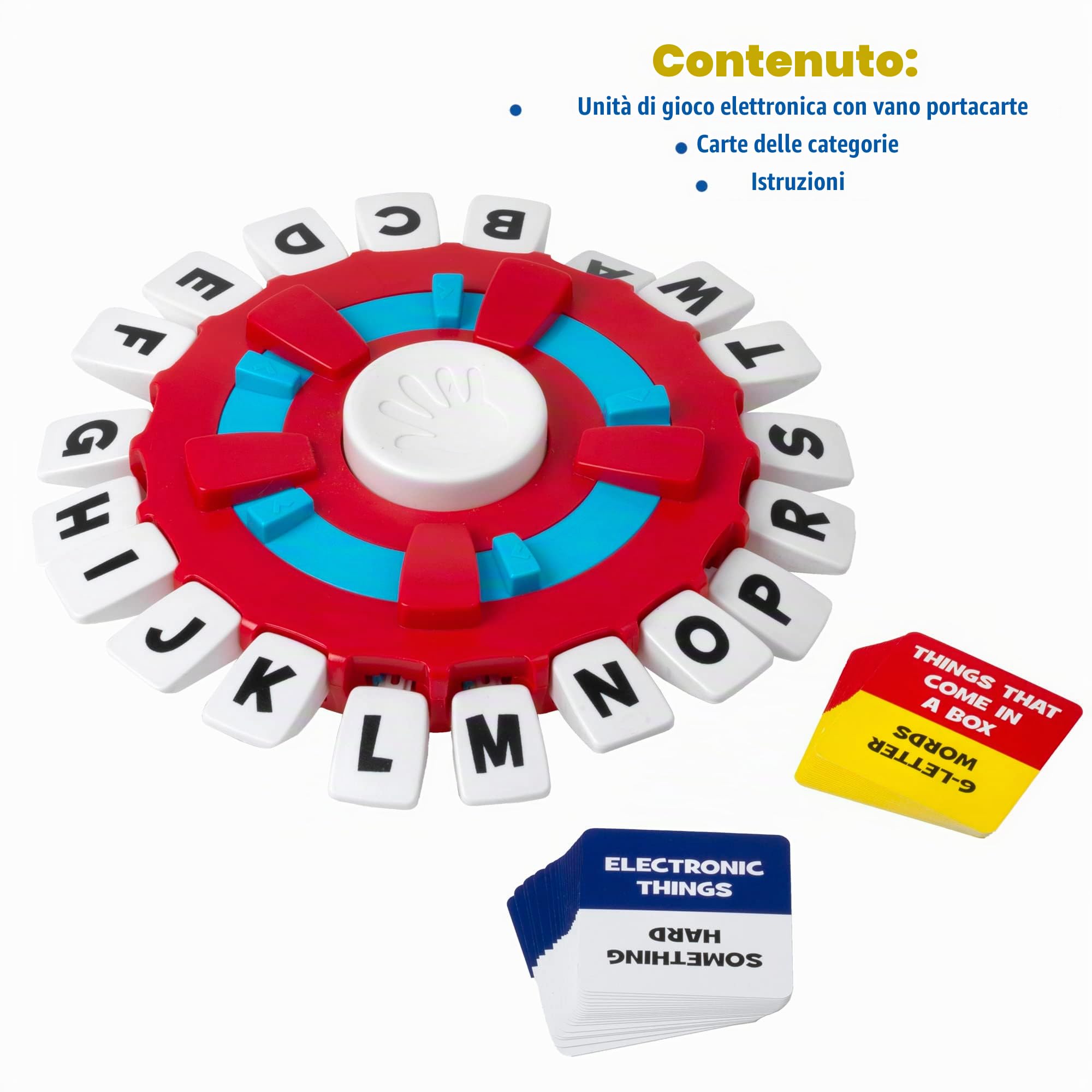 IDEAL , Think Words: The quick thinking, letter pressing game! , Family Games , For 2-8 Players , Ages 8+