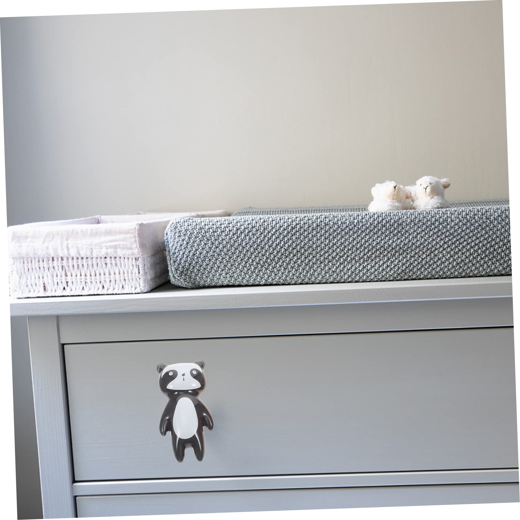 NUOBESTY Pomelli Facili da Installare a Forma di Animale in Ceramica 8 Pezzi Decorativi per Armadio e Mobile per Camera dei Ragazzo Ragazza