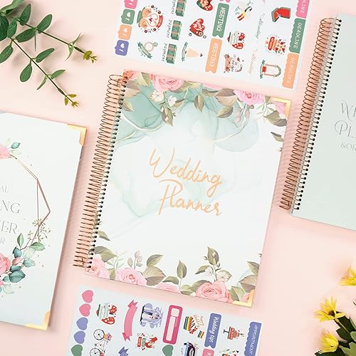 Miniatura 6 de Agenda de boda para la novia, planificador perfecto de lista de verificación de boda, planificador de presupuesto, libros de compromiso para