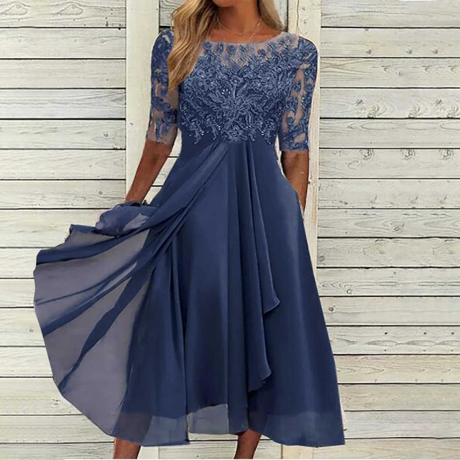 Generico Women's Summer Cotton Dresses, Women's Long Elegant Long Short  Sleeve Floral Dress Beach Casual V Neck Boho Holiday Dresses Beach Holiday  Dress : Amazon.ie: Fashion