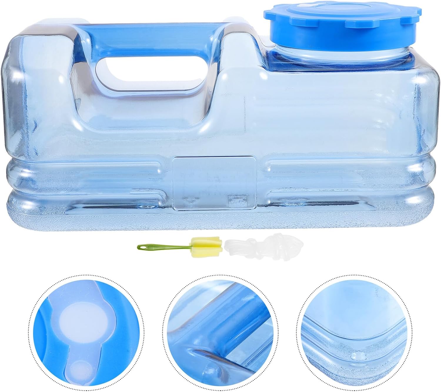 Zerodeko Portable Camping Water Container with Handle Large Reusable Water Storage Bottle for Hiking Outdoor Travel and Car Use