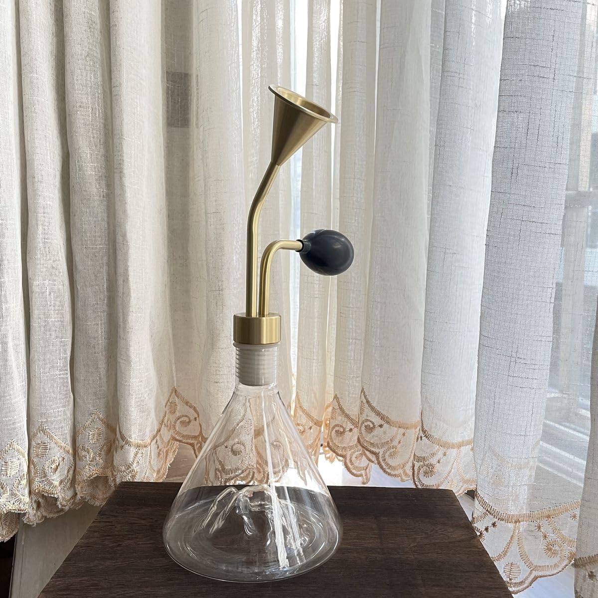 Short Pump Smell Transparent Glass Essential Oil Beans Coffee Aroma Diffuser Perfume Bottle,Display Rockery Incense Bottle
