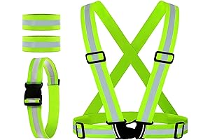 Reflectors for Runners: Reflective Vest, Glow Belt, and Armbands for Enhanced Safety
