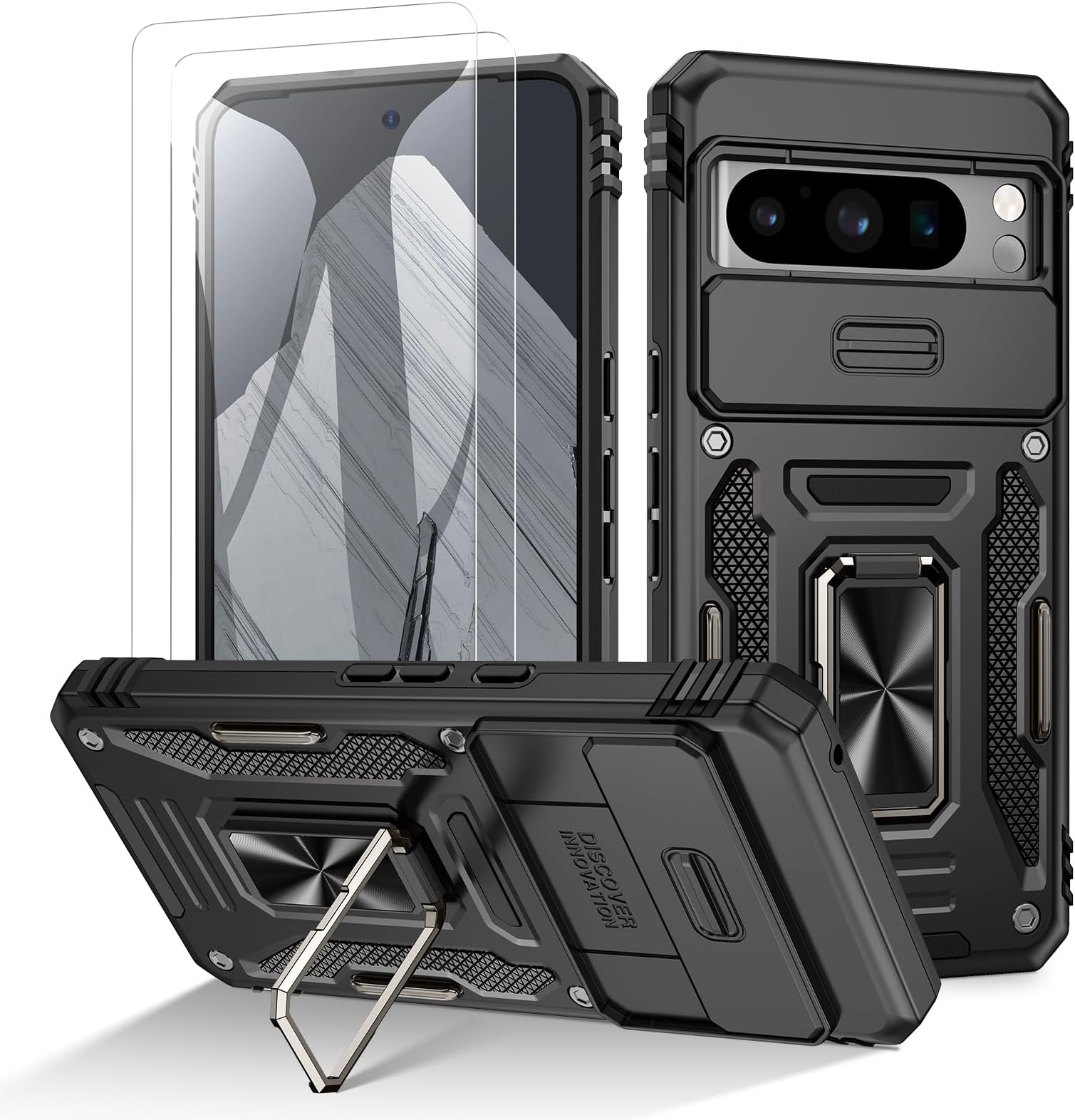 Produktbild von XCYYOO Handykette Für Xiaomi Redmi Note 13 5G Hülle Mit Band,Handyhülle Xiaomi Redmi Note 13 Mit Kette Love Design Galvanik Silikon Stoßfest Schutzhülle Mit Kordel Zum Umhängen Kameraschutz, Schwarz