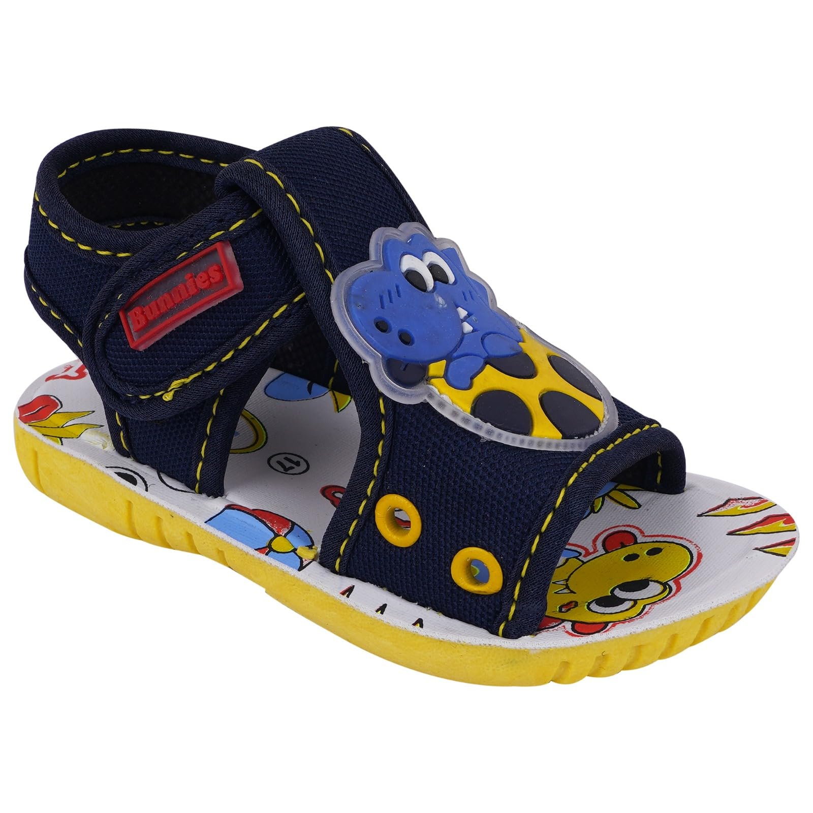 bunnies Kids Chu-Chu Sound Musical First Walkings Sandals For Baby Boys & Baby Girls For (6 Months To 21 Months)-picture-20