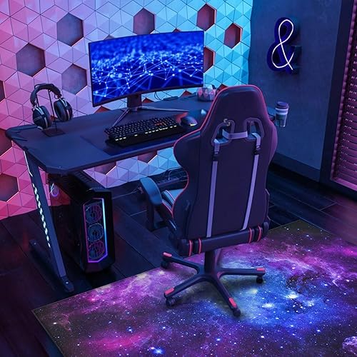 Miniatura 2 de Tapete para silla de juegos para alfombra de suelo de madera dura, alfombra de juegos de 36 x 48 pulgadas para sala de juegos, alfombra