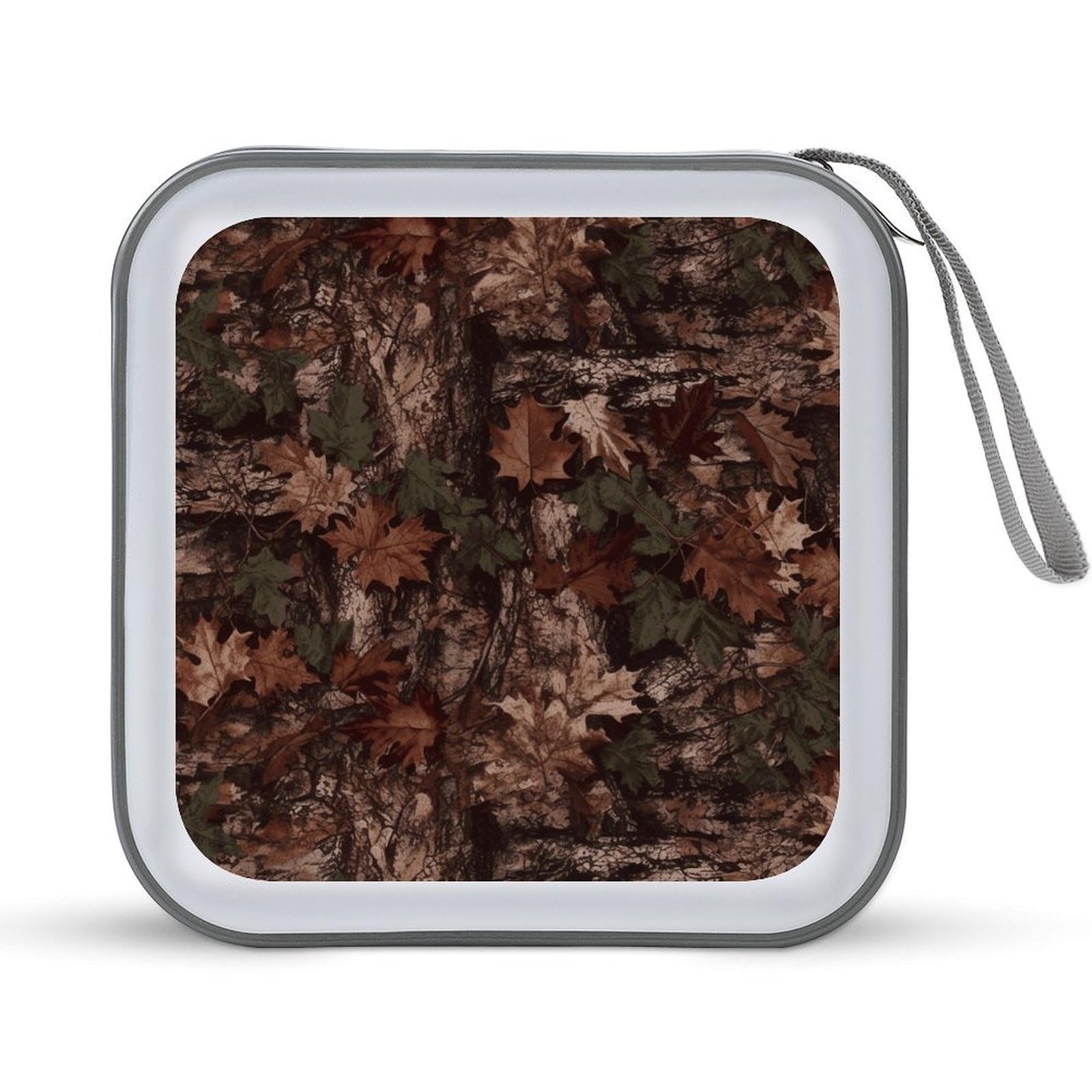 VstaDank Outfitter Tuff 40 Capacity Camo CD Case with Zipper Disc Storage Organizer, Portable Hard Plastic Storage CD Holder, CD Organizer