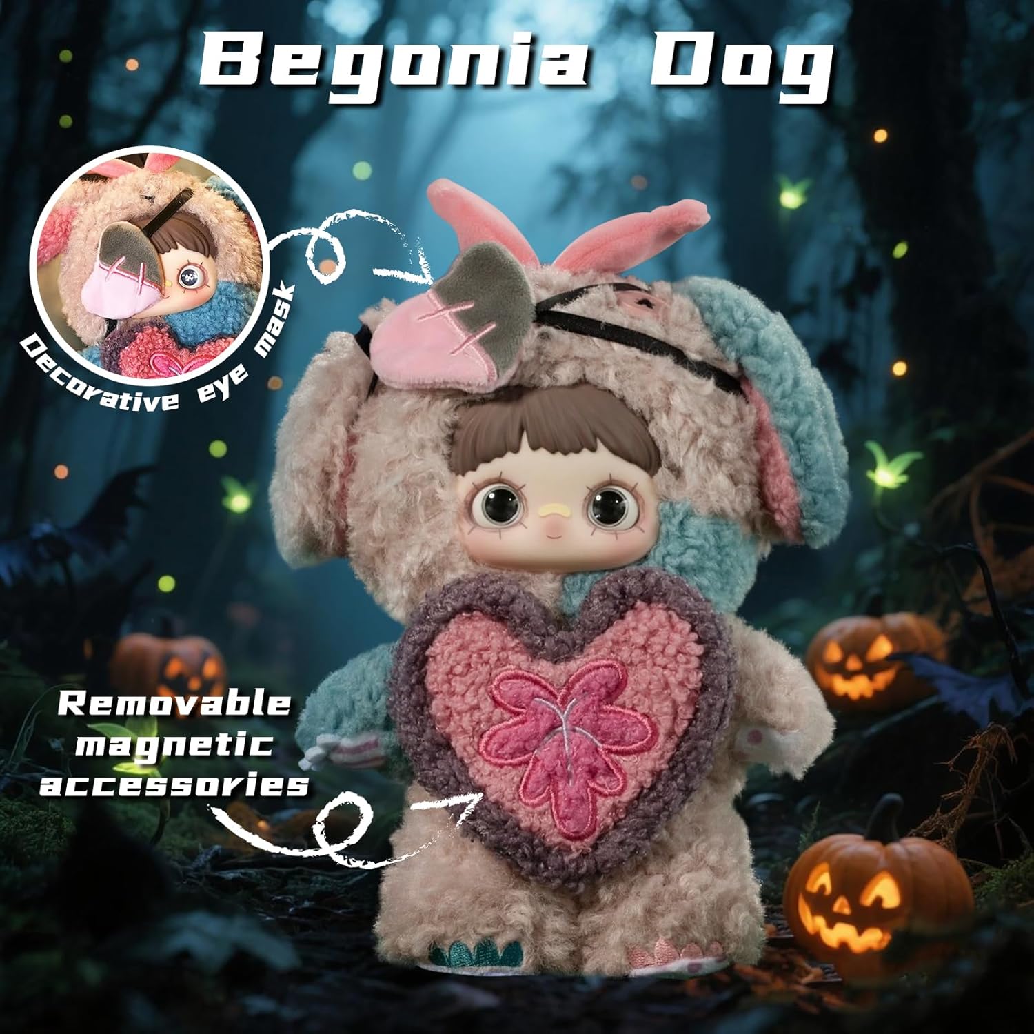 Plush Blind Box,Maymei Twin Secret Realm Series Stuffed Blind Box Doll 1PC,Kawaii Mystery Plush Toys Collectible for Birthday Gift,Halloween Plush Toys (1 of 7 Possible Styles)