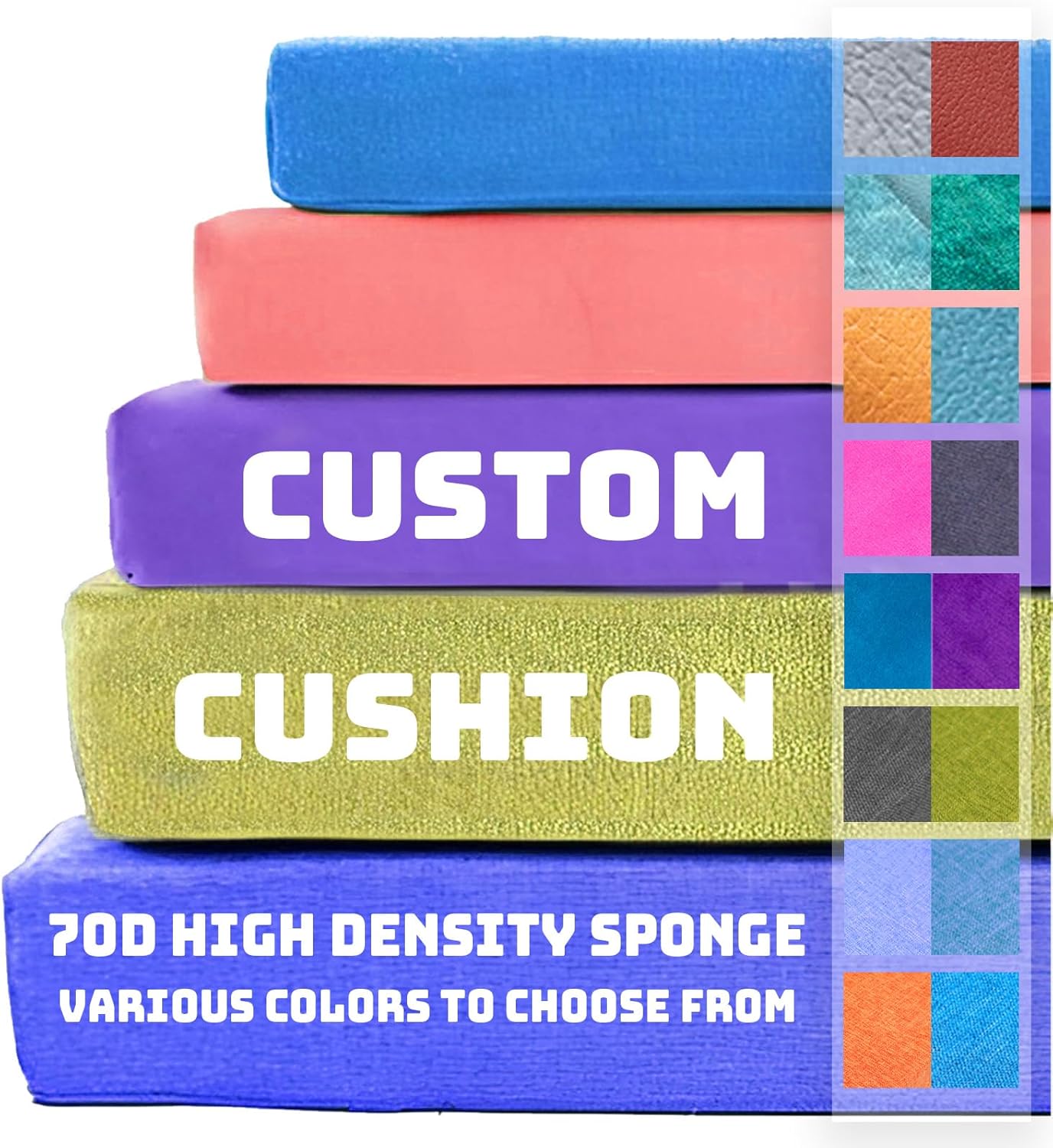 HOLIDAYMAP Custom Bench Cushion, Indoor Custom Seat