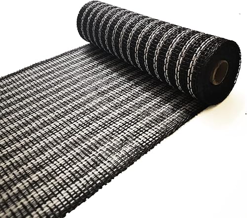 Malla de arpillera de polietileno de 10 pulgadas, malla decorativa de 10 pulgadas, rollos de arpillera de 10 pulgadas, 5 yardas (yute)
