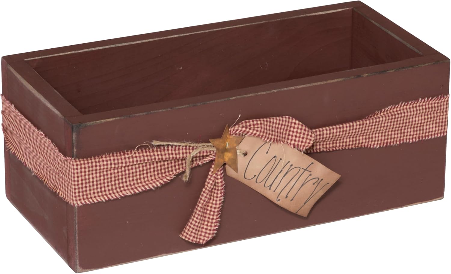 Furniture Barn USA Farmhouse Rustic Decorative Tool Box