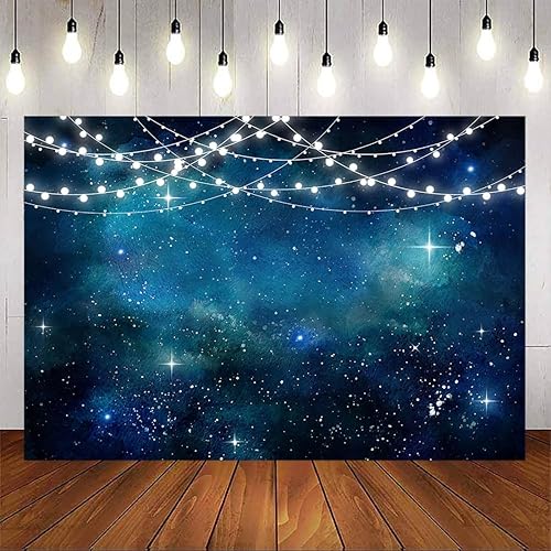 Avezano Telón de fondo de fotografía de cielo nocturno estrellado, universo, galaxia, fondo de fiesta de cumpleaños, noche bajo las estrellas,