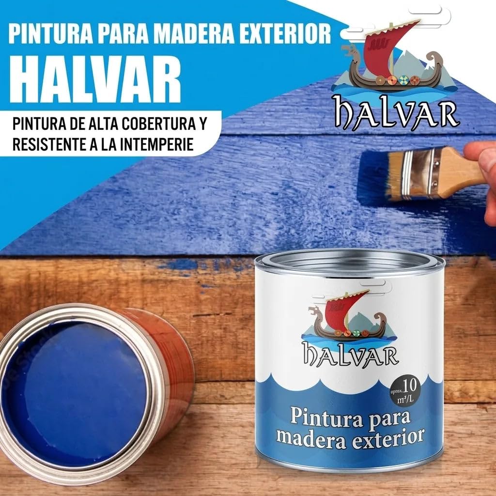Pintura para madera exterior escandinava pintura impermeabilizante exterior en Blanco, Beige, Verde, Rojo sueco, Marrón rojizo, Marrón oscuro y Negro barniz para madera protección duradera resistente