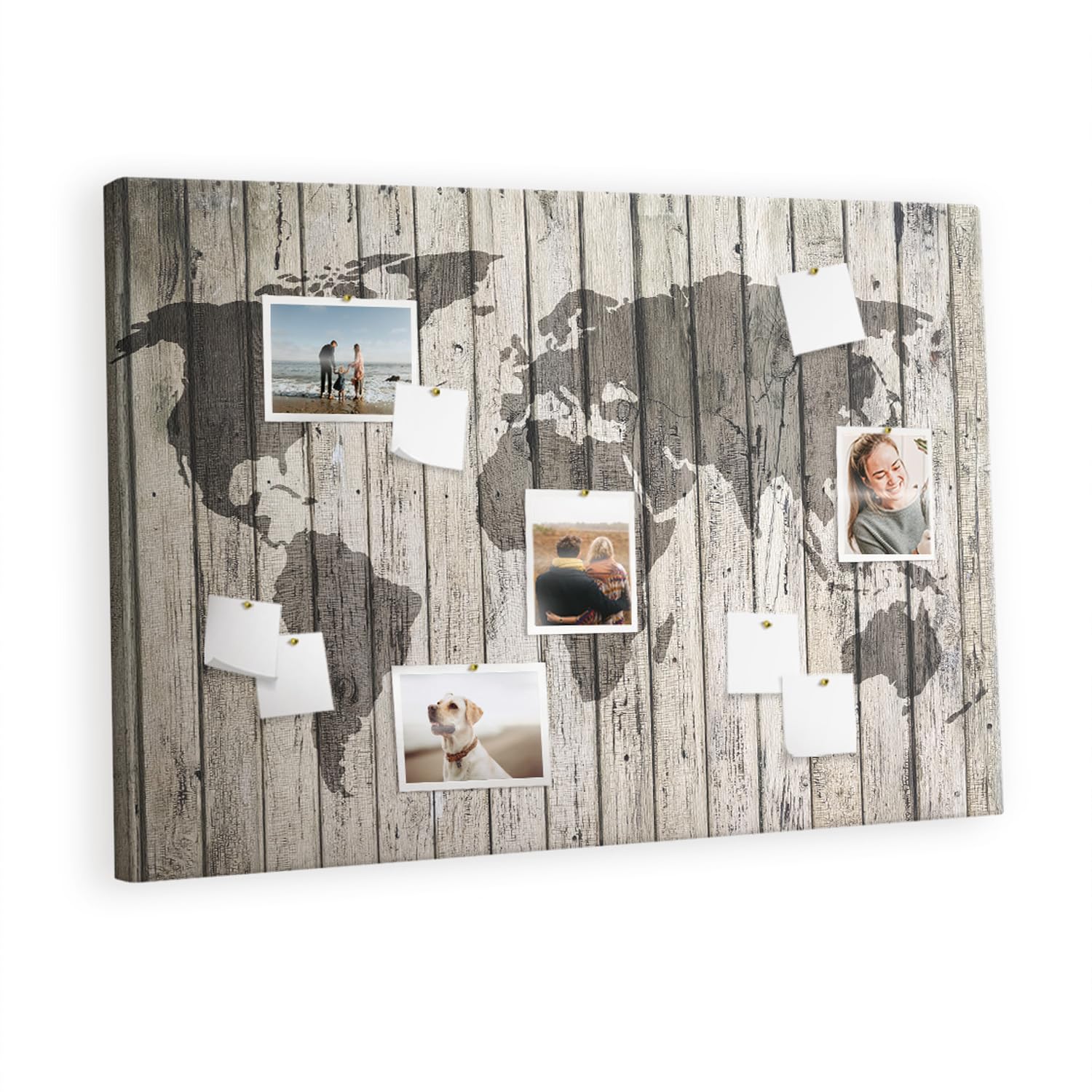 Planche liège horizontale 120x80 cm tableau mural en bois pour notes - 7