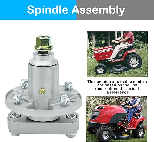 Miniatura 8 de Kit de husillo de hoja de cubierta de 48 pulgadas se adapta a John Deere L120 L130, reemplaza los husillos GY20050 GY20785, cuchillas GX20250