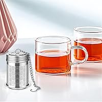 Vista 6 de Tea Infuser for Loose Tea, Stainless Steel Tea Diffusers Filter with Drip Trays and Chain Hook, Extra Fine Mesh Tea Steeper Basket Infusers for