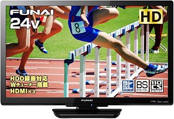 FUNAI 地上・BS・110度CSデジタルハイビジョン液晶テレビ24V型 Amazon | フナイ 24V型 地上・BS・110度CSデジタル ハイビジョン