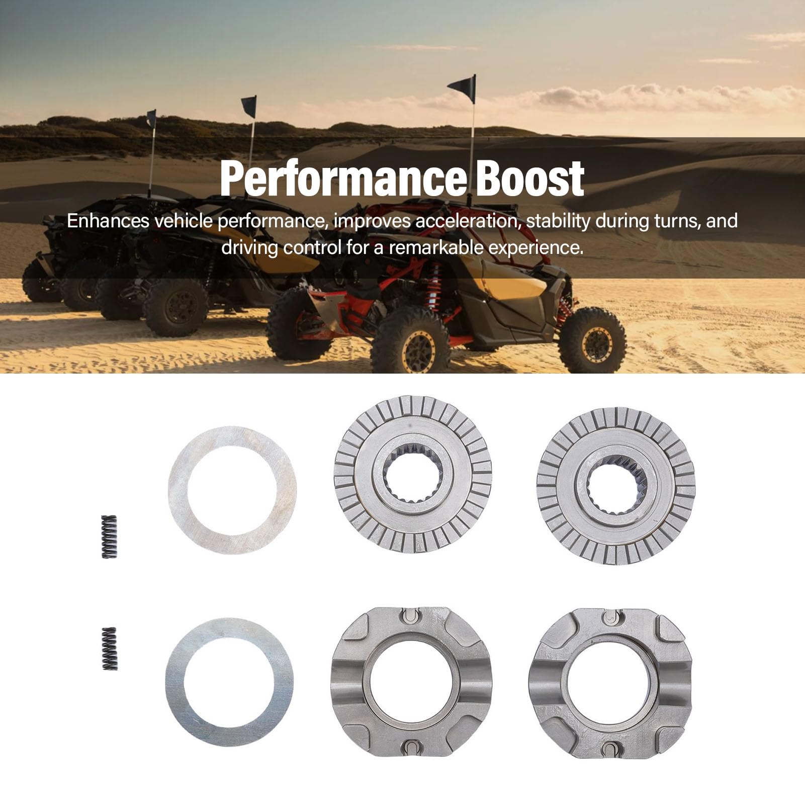 Qqmora Bloccaggio Differenziale Anteriore Aggiornamento in Metallo Resistente Controllo della Trazione Migliorato per Veicoli Fuoristrada Commander Outlander Renegade X3 ATV UTV
