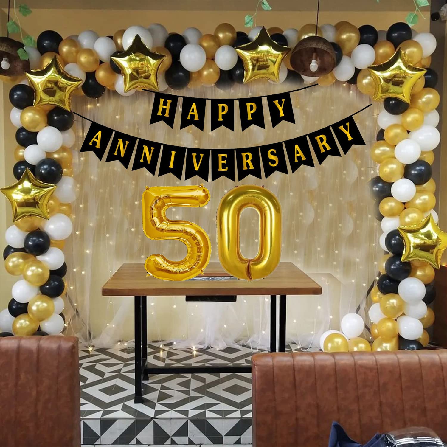 50th wedding anniversary stage decorations | Honestweddingadvice.com