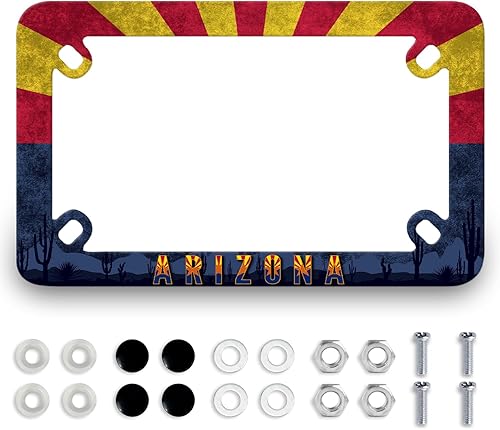 Miniatura 21 de Marco de placa de motocicleta con cruz de Jesús, bandera estadounidense, de acero inoxidable, divertido soporte para placa de motocicleta, soporte