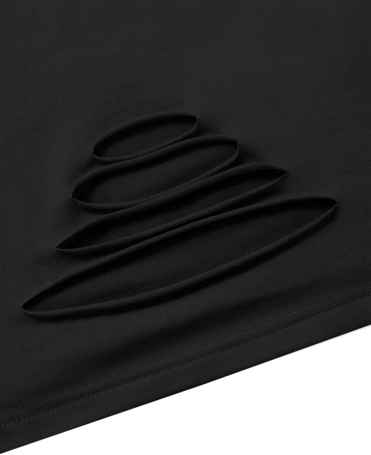 Remidoo Womens Off The Shoulder T Shirt Short Sleeve Crop Top Loose Tee Distressed Ripped Shirts - Image 6