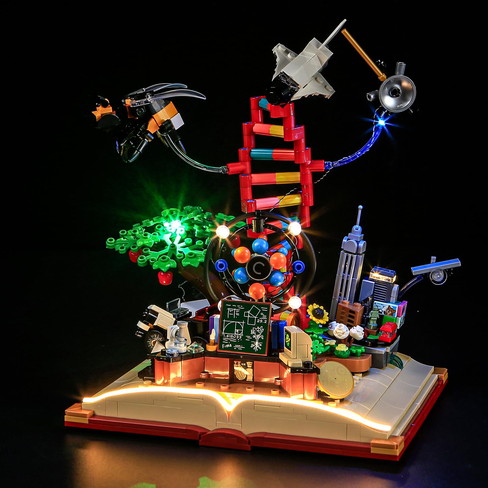 BRIKSMAX 2.0 Light Kit for Lego The Evolution of STEM -Innovative Led Lighting Compatible with Lego Ides 21355 - Not Included Lego Set
