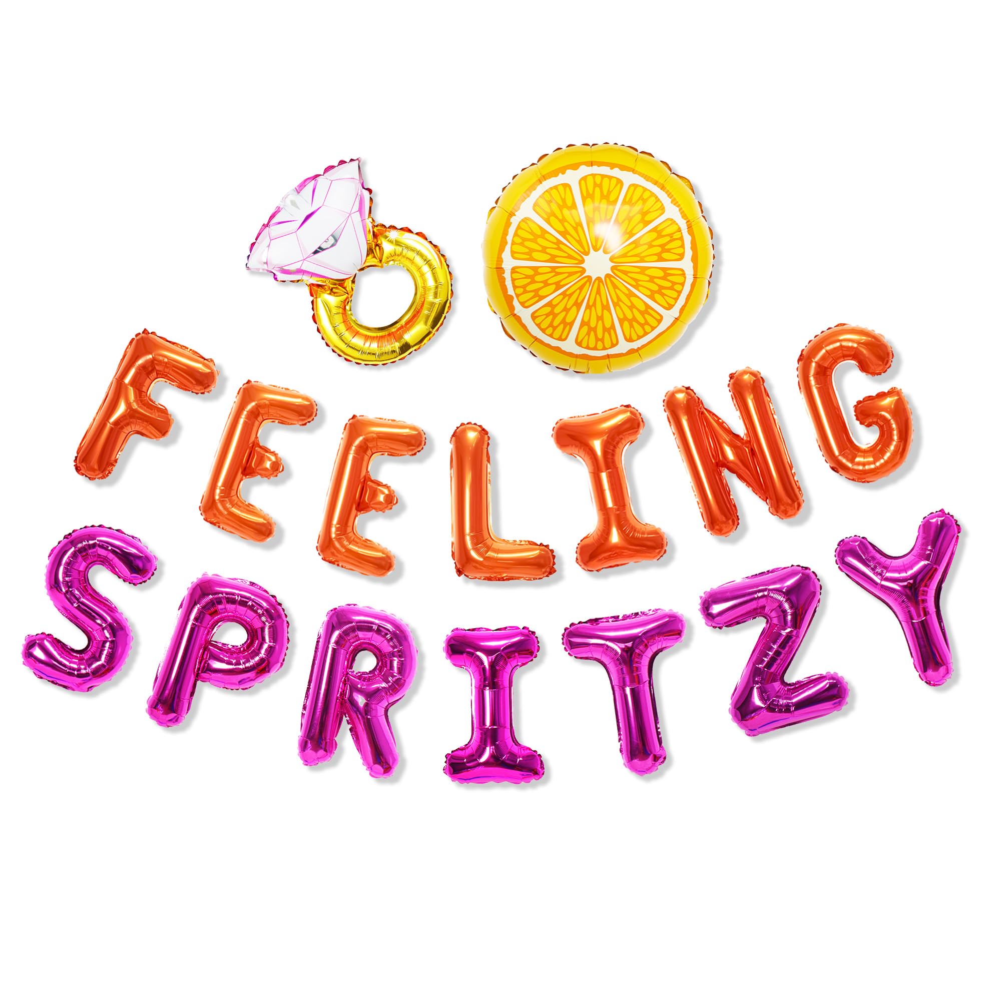 Feeling Spritzy Balloon Banner for Love at First Spritz Bachelorette Party Decorations, Citrus Balloon for Bride to Be Orange Mimosa Party Decoration