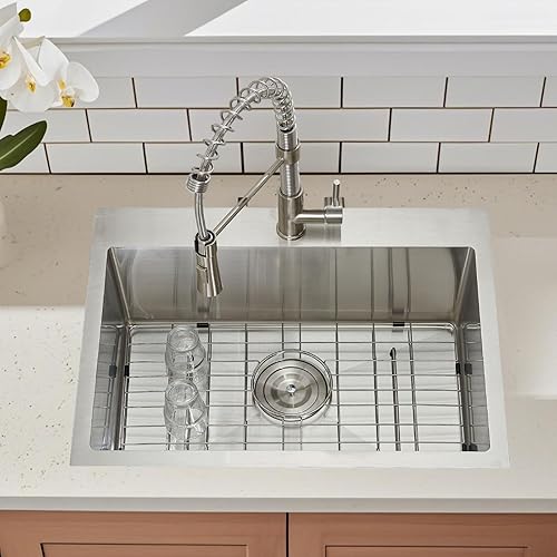 Miniatura 3 de Fregadero de cocina de 20 pulgadas, acero inoxidable de 20 x 16 pulgadas, fregadero de cocina al aire libre, fregadero de cocina para exteriores,