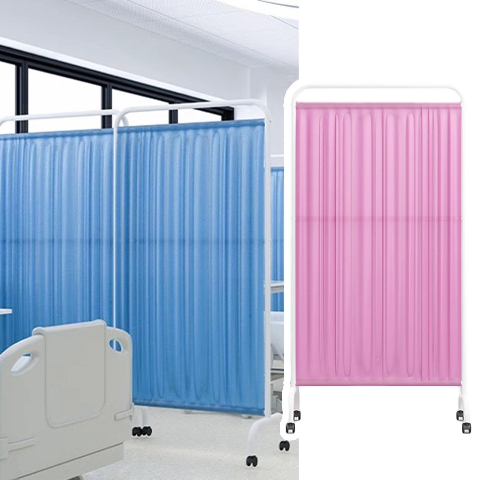 Séparateur commercial rose haut de gamme avec système de fixation fluide sans trace