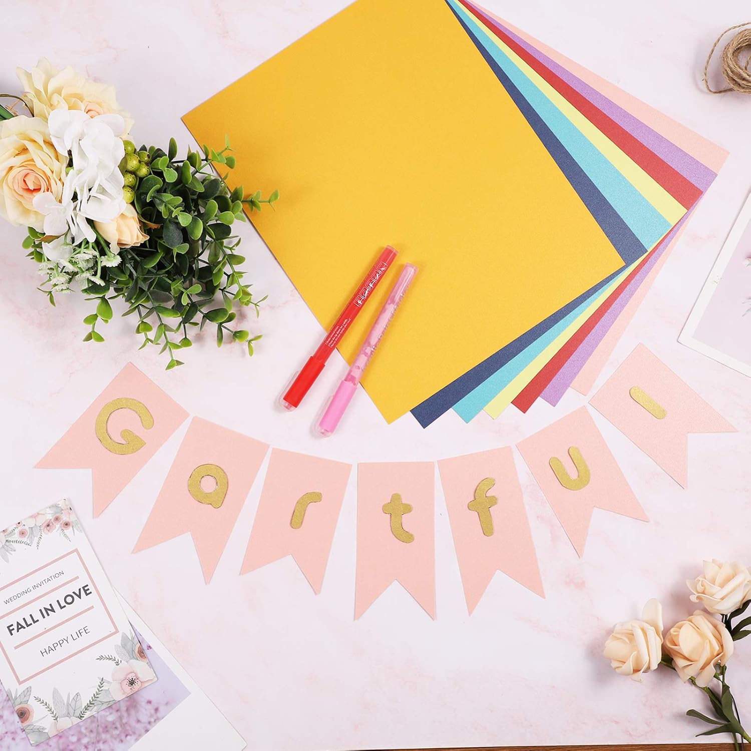 Gartful Shimmer Cardstock Paper 120 Sheet, Pearlescent Card Stock 8.5x11 inch - 20 Assorted Color - 90lb-250gsm, Craft, Scrapbook, Party Decor, Cover, Wedding Invitation, Birthday Card