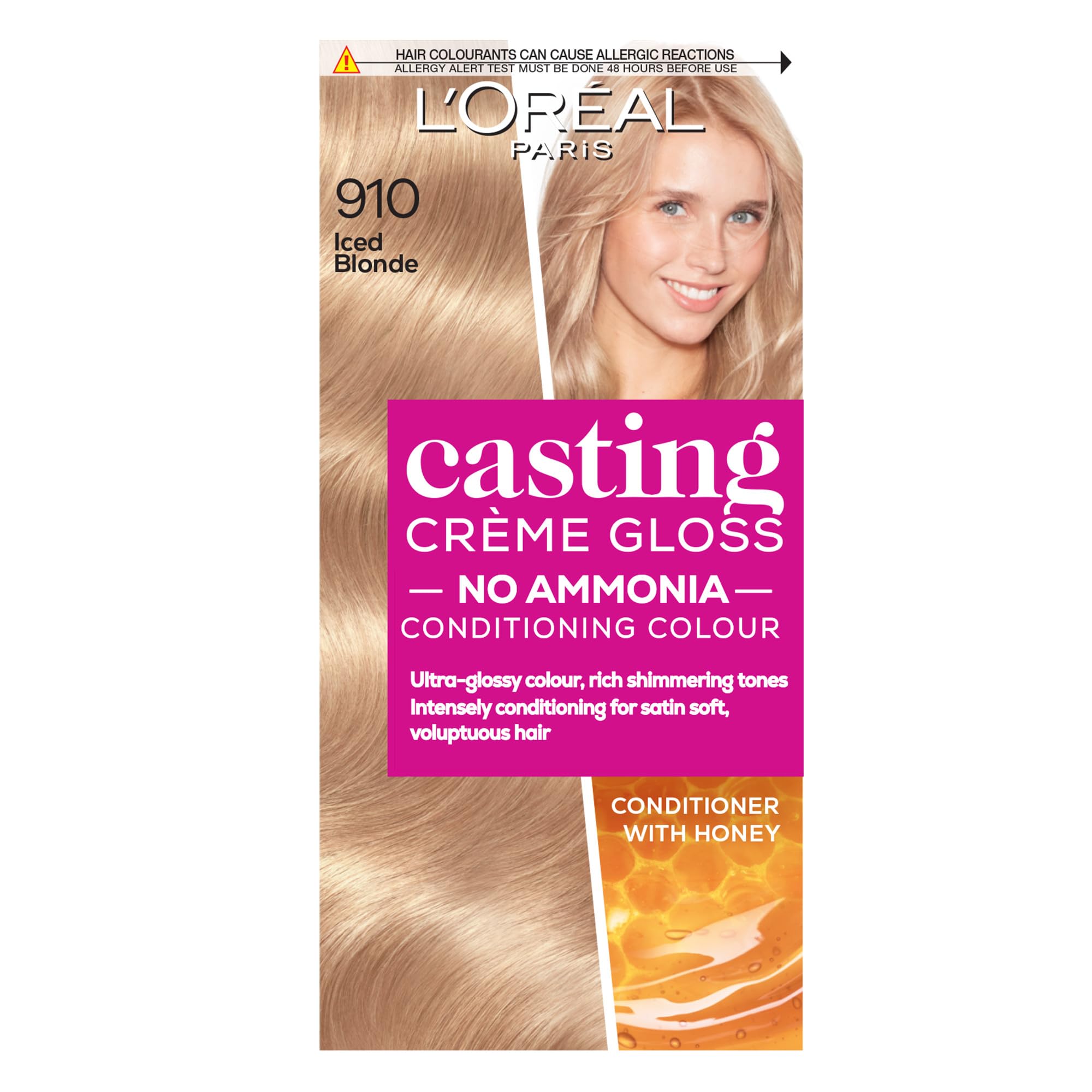 L’Oréal Paris Casting Crème Gloss Semi-Permanent Dye, 910 Iced Blonde