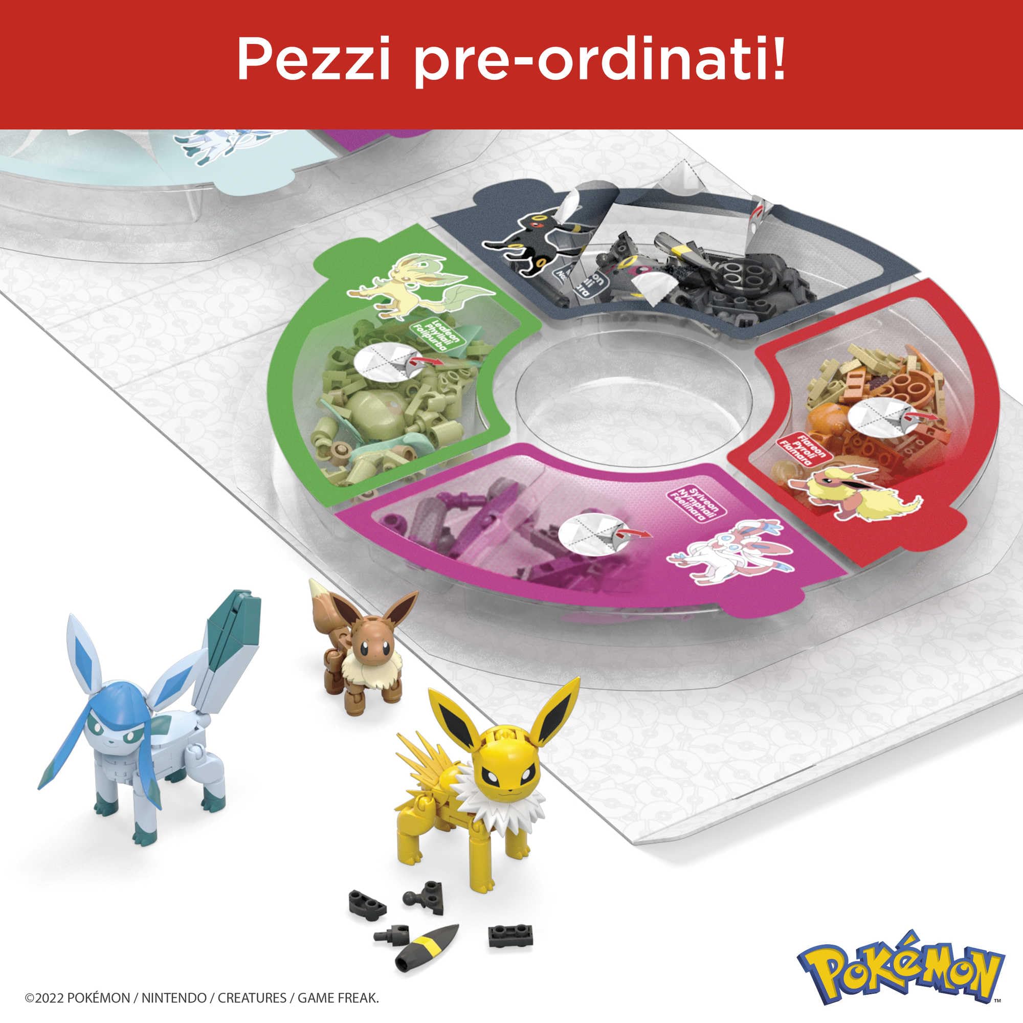 MEGA Pokémon Eevee Evoluzioni Leggendarie Da Costruzione, Giocattolo Per Bambini 8+ Anni, Gfv85, Multicolore