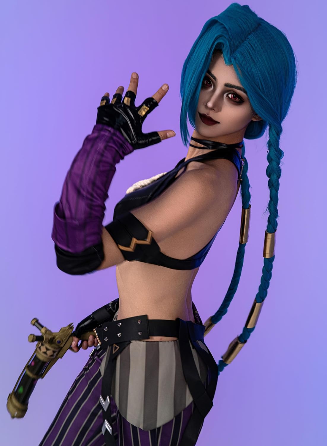OSIAS Women Arcanee Jinx Cosplay Costume Figure Flattering and Stylish