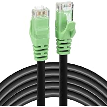 Rapink Cat6 Outdoor Ethernet Cable 250 ft, Ethernet Cable UV Resistant, Cat6 Cable Waterproof, Network Cable Copper Clad Aluminum for Indoor & Outdoor Use