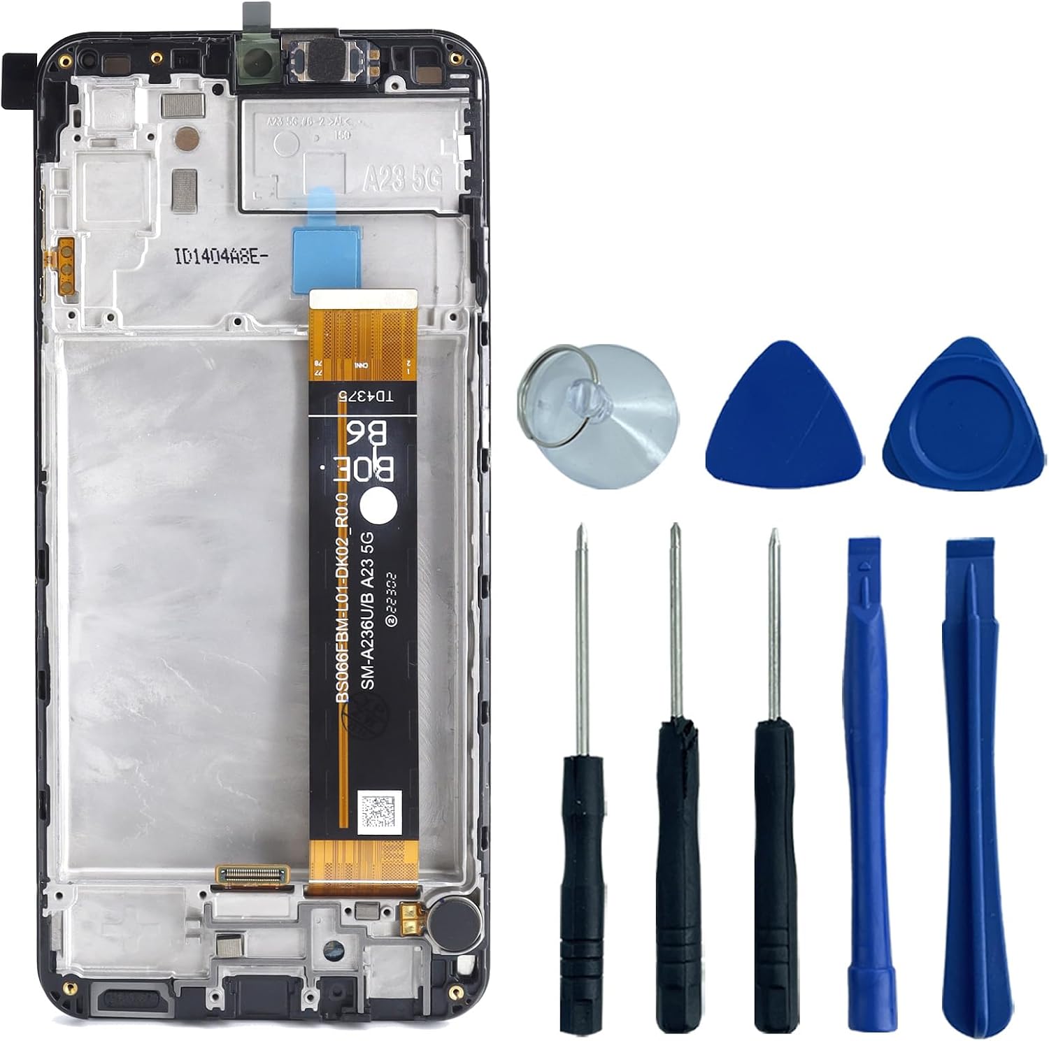 for Samsung Galaxy A23 5G SM-A236U SM-A236U A236B A236U1 A236U LCD Display Touch Screen Digitizer Assembly with Frame Replacement 6.6"