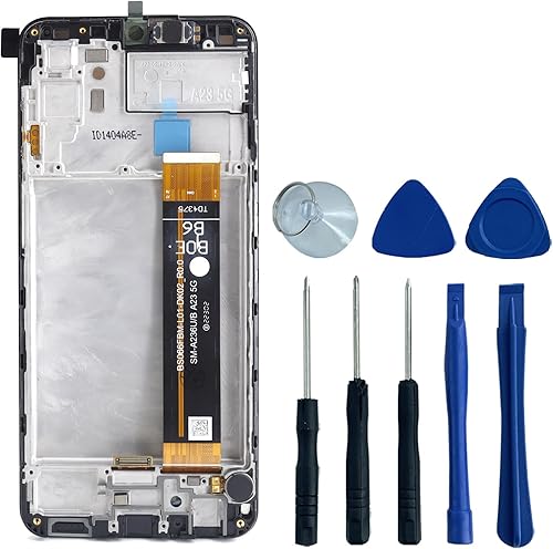 para Samsung Galaxy A23 5G SM-A236U SM-A236U A236B A236U1 A236U Pantalla LCD Pantalla Táctil Digitalizador Asamblea con Marco Reemplazo 6.6"