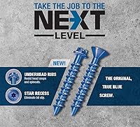 Vista 2 de Tapcon Tornillos de anclaje para hormigón Star Torx de 1/4 x 5 pulgadas 3197407V2 Paquete de 100 Broca incluida