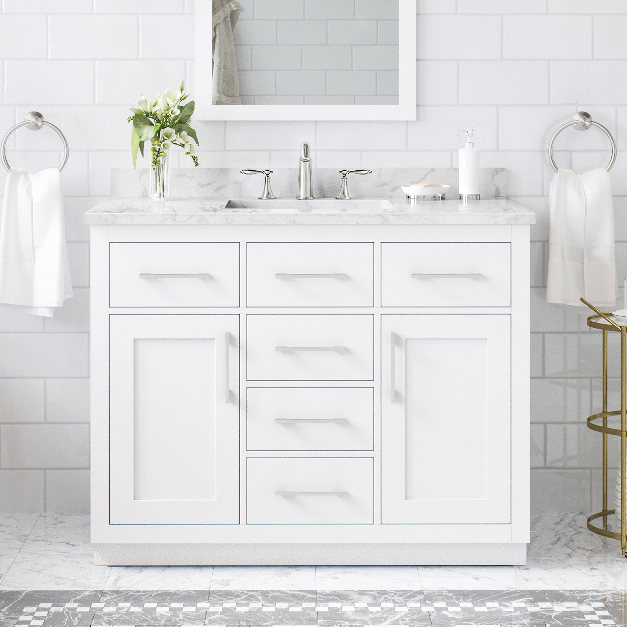 OVE Decors Athea 42 White Vanity